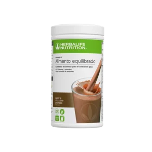 Envase de batido Herbalife Fórmula 1 sabor chocolate cremoso