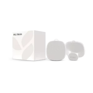 Cepillo limpiador facial sónico de silicona blanco HL/Skin.