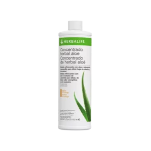 botella de concentrado Herbal Aloe Herbalife sabor mango de 473 ml