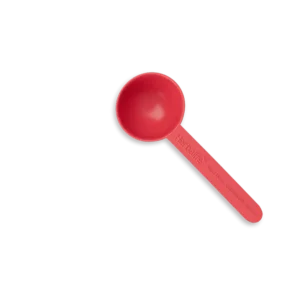 Cuchara medidora roja Herbalife para night mode y colageno skin bosster.