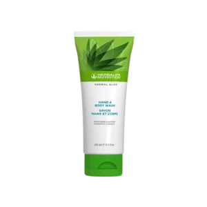 Loción calmante para manos y cuerpo Herbal Aloe de Herbalife Nutrition, envase de 200 ml.