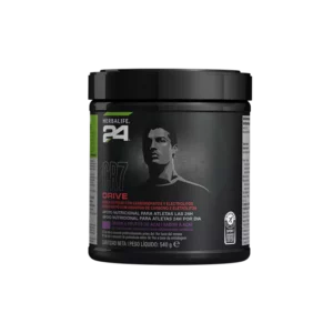 Bote de CR7 Drive H24 Herbalife Sabor Frutos de acai, bebida isotónica para deportistas.