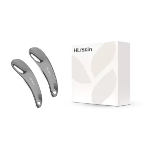 Par de espátulas o herramientas de masaje facial metálicas HL/Skin.