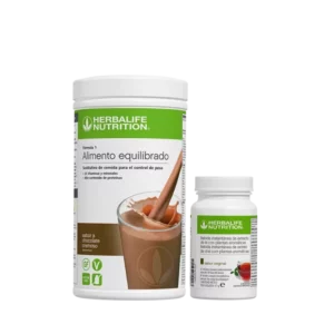 Pack Desayuno Herbalife: Batido Fórmula 1 sabor Chocolate Cremoso y Bebida Instantánea de Té sabor Original (50g).