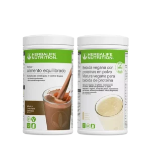 Pack Proteico Vegano Herbalife: Batido Fórmula 1 Chocolate Cremoso y Bebida Vegana con Proteínas en Polvo (Sin Lactosa, Sin Gluten).