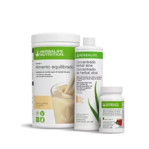 Pack Ahorro Herbalife Aloe Mango: Batido F1 Vainilla Grande (780g) y Té.